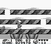 une photo d'Ã©cran de Les Schtroumpfs sur Nintendo Game Boy